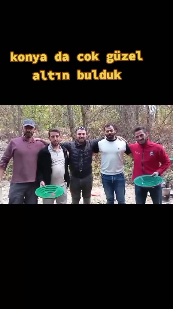 Konya’da 5 arkadaş derede altın buldu! Leğenlerle topladılar 