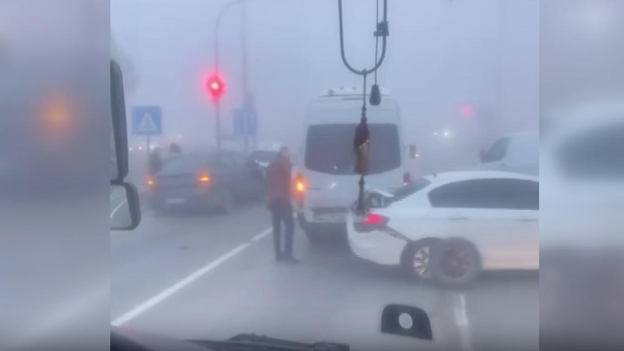 Yoğun sis kazaya neden oldu