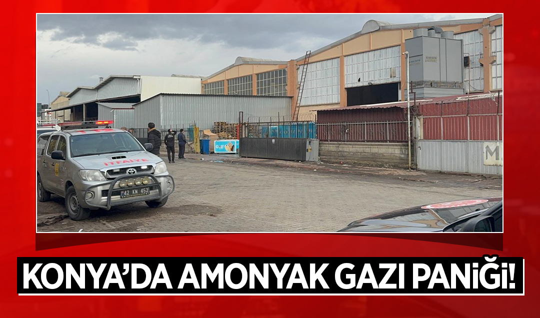 Konya’da amonyak gazı paniği