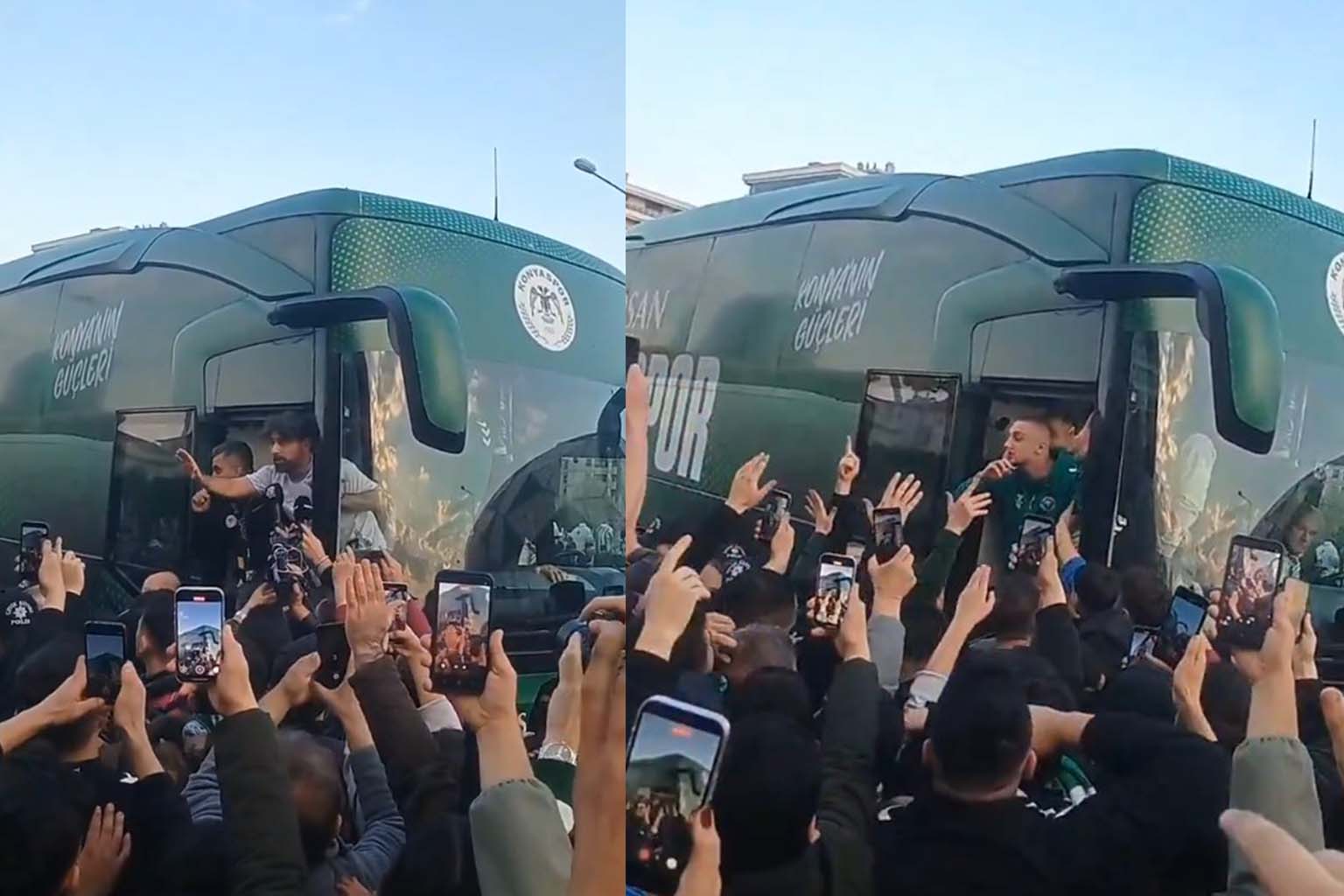 Konyaspor’da kritik maç öncesi İlhan Palut taraftarla buluştu, Kramer üçlü çektirdi