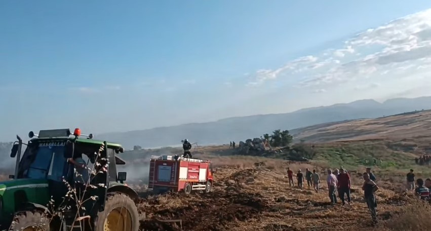Konya’da korkutan yangın! Mahalleli seferber oldu 