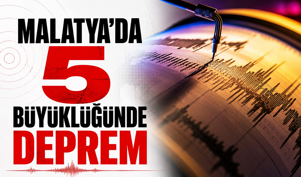 Malatya’da 5 büyüklüğünde deprem